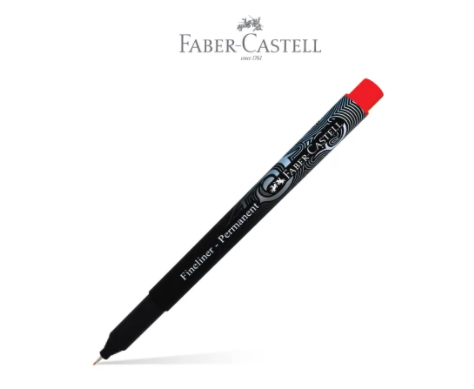 Faber-Castell Fineliner Permanent Ink - Black