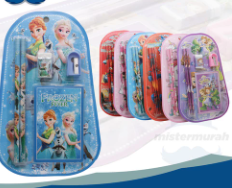 Paket Alat Tulis Set Anak Karakter Pensil Souvenir ATK Ulang Tahun - Frozen