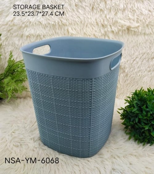 Tempat Kotak Keranjang Tong Sampah Plastik Unik Warna Bagus YM-6068