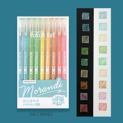 Morandi Real Colors Gel Pen Set 9pc - Pulpen Gel - Pulpen Set - SALT SERIES