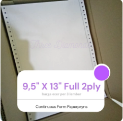 Continuous Form 9,5 x 13 full / Kertas NCR Invoice Faktur Surat Jalan