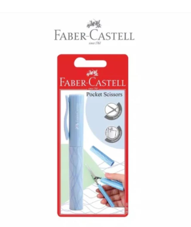Gunting Poket Faber-Castell Pocket Scissor - Biru