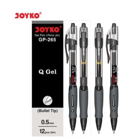 Gel Pen / Pulpen / Pena Joyko GP-265 / Q Gel / 0.5 mm - Hitam