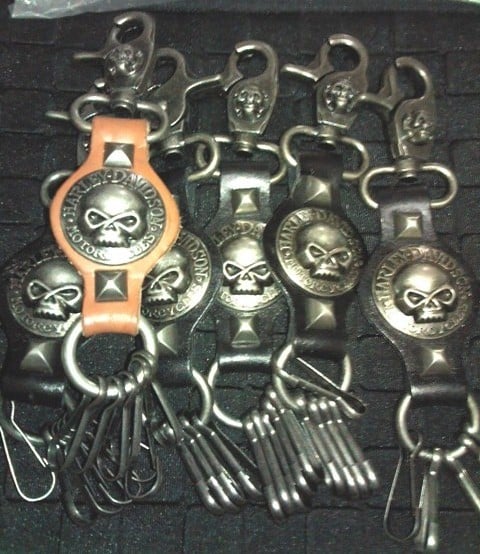 Mainan Kunci KeyChains Skull Harley