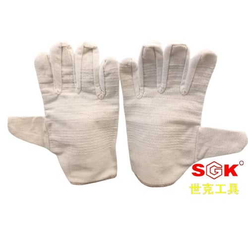Sarung Tangan Kanvas 24 Garis / Safety Gloves Anti Karat