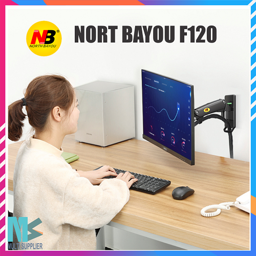Bracket TV Monitor LED LCD North Bayou NB F120 NBF120 13 -27 INCHI Tilt Swivel