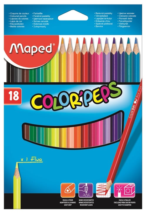 MAPED Pensil Warna Color Peps 18 Cardboard