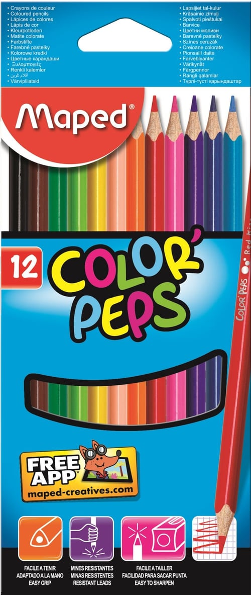 MAPED Pensil Warna Color Peps 12