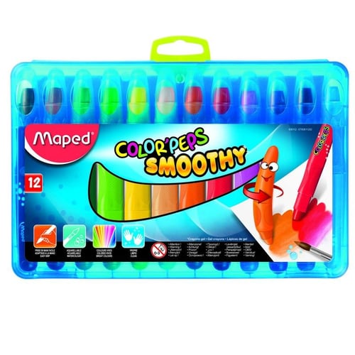 MAPED Smoothy Crayon 12 Warna