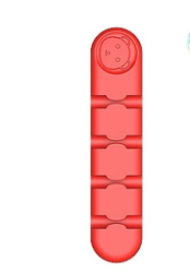 CIJI Cable Holder Desain Bear Klip Pelindung Organizer Kabel Charger - Merah