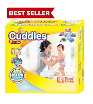 Popok - Cuddles Diapers Pull-Up Pants L20 - Better Than Sweety ; Goon ; Merries ; Fitti Day ; Mamy Poko;