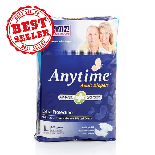 Popok Dewasa - Anytime Adult Diapers Size L2 - We Care With Confidence And Lifree