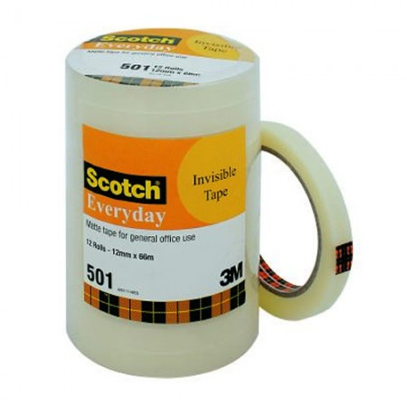 SCOTCH 500SHB Transparent Tape 7000040154 12mmx33m