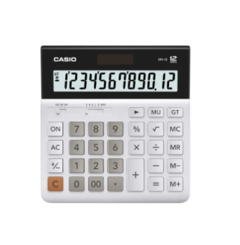 Casio Calculator DH-12-WE White