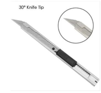 Metal Cutter Besi Kecil Stainess Steel Knife Blade Lancip / Datar - Lancip
