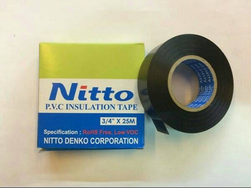 Isolasi Electrical Nitto PVC  0.75 x 25M