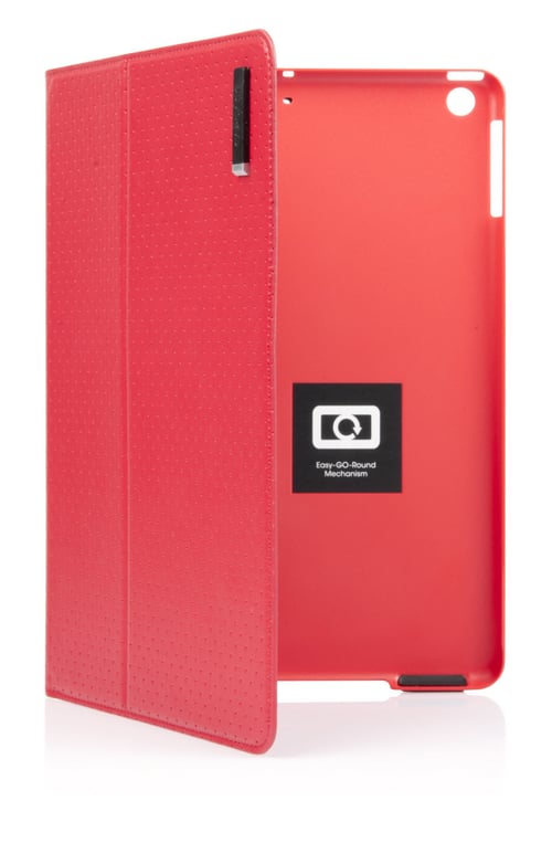 CAPDASE Folio Dot Flip Leather Casing for Apple iPad Air - Merah
