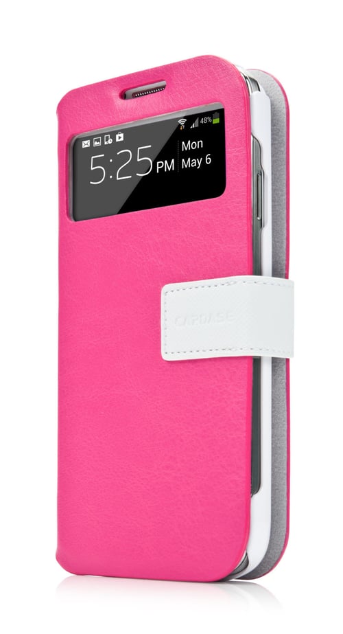 Capdase Smart Folder Sider ID Belt Casing For samsung Galaxy S4 Mini - Pink