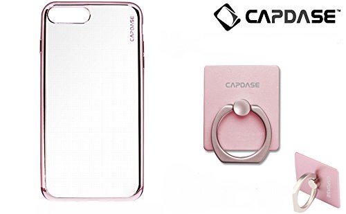 CAPDASE Soft Jacket Casing for iPhone 7 Plus - Clear Rose + Free Gripper Rose