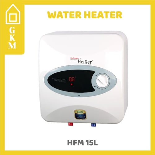 Water Heater LED Hoffmann HFM15 Liter Pemanas Air Listrik Mandi Hemat