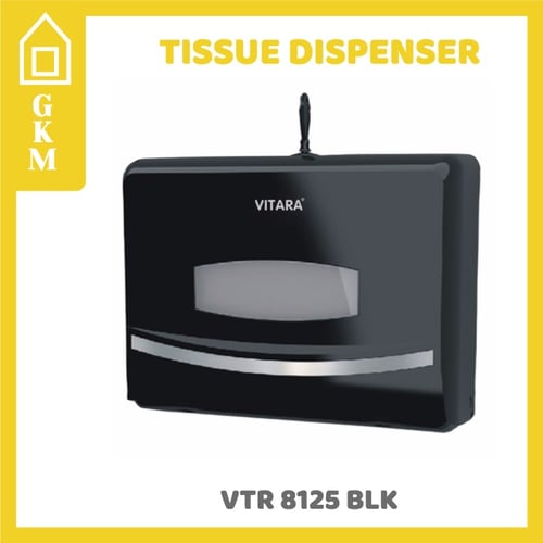 Tempat Tissue Holder Tembok Vitara VTR8125BK Tissue Dispenser Mall GKM
