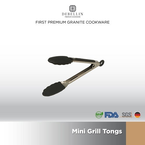 Debellin Mini Grill Tongs atau Pencapit Makanan Premium