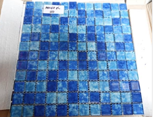 Mosaic Kaca Tipe Marble Blue