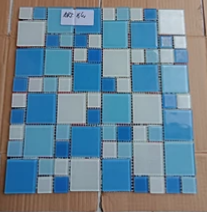Mosaic Kaca Tipe ART Blue