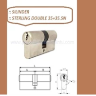 Sterling Handle Pintu Double 35+35.SN