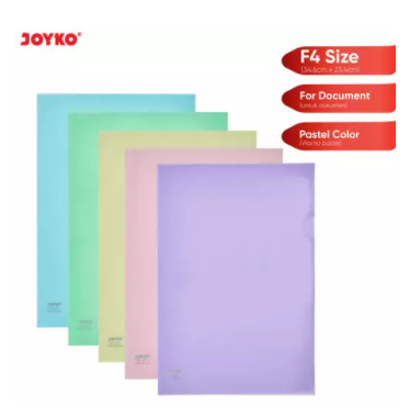 Map L / Clear Sleeves Joyko CS-11-F4 Pastel Color - Pastel Blue