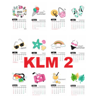 KALENDER MEJA MINI- Kalender meja Cute - KLM 2