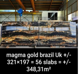 Batu Granit Magma Gold Brazil