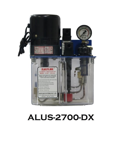 Lubrication Motorized Unit ALUS-2700-DX Pompa Pelumasan Otomatis - 2,7 Ltr. 0,8 Lpm 12 Bar