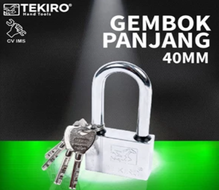 Gembok Panjang TEKIRO 40mm GT-PL1436