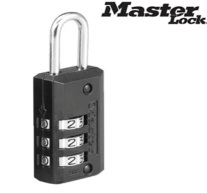 Master Lock Gembok Kode Black Finish tipe 646D