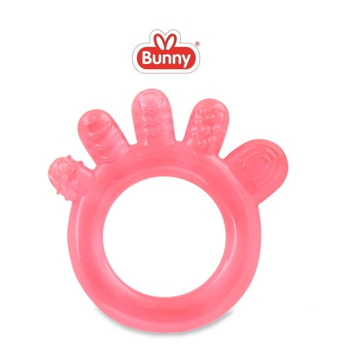 Bunny Hand Water Filled Teether Mainan Gigitan Bayi ADT-0009