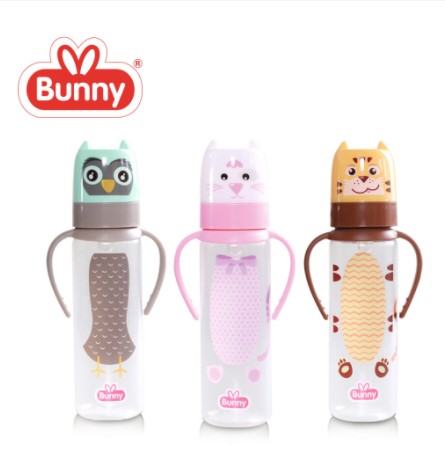 Bunny Paket Hemat Botol Susu isi 3 pcs Feeding Bottle Botol Susu With Handle 120ml-250ml
