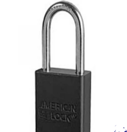 American Lock A1166BLK Safety Lockout Padlock