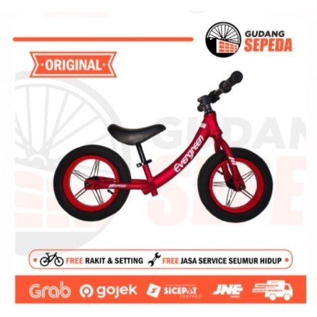 Sepeda Anak Evergreen Pushbike Balance B68 Alloy Pushbike Tanpa Pedal Termurah