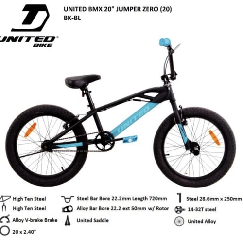 SEPEDA ANAK BMX UNITED JUMPER ZERO ROTOR 20 inch REMAJA NEW SNI