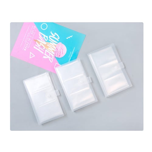 Transparent Doff Plastic Card Holder - Tempat Kartu - Card Holder