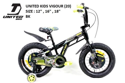 Sepeda Anak BMX Vigour 16 Inch Roda Empat Ban Jumbo By United SNI