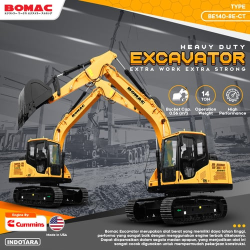 Bomac Excavator 14T - BE140 8E CT