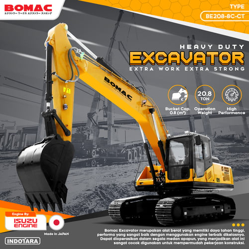 Bomac Excavator 20.8T - BE208 8C CT