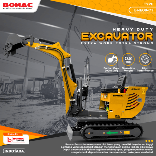 Bomac Excavator 0.8T - BME08 CT