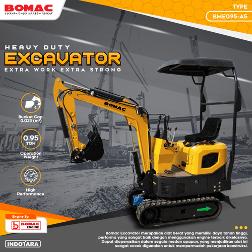 Bomac Excavator 0.95T - BME095 AS