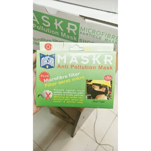 Masker MASKR Filter TANPA Karbon SHORT - Anti Debu Polusi Asap