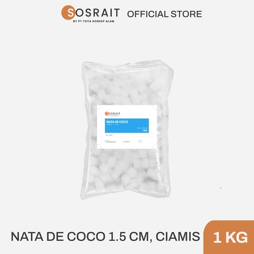 Nata de Coco ukuran 1,5 cm Asli Ciamis (1KG)
