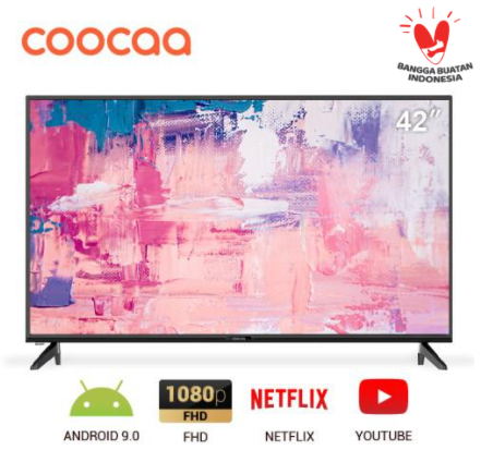COOCAA 42 inch Full HD - Smart TV - TV Android 9 - Wifi (42S3G)