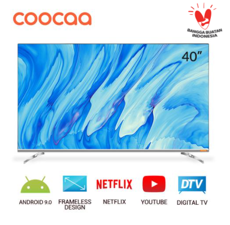 COOCAA 40 inch Android 9.0 Smart LED TV -Infinity View- FHD 40S6G